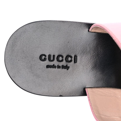 Gucci Calfskin GG Marmont Thong Sandals 36 Wild Rose 7 of 9