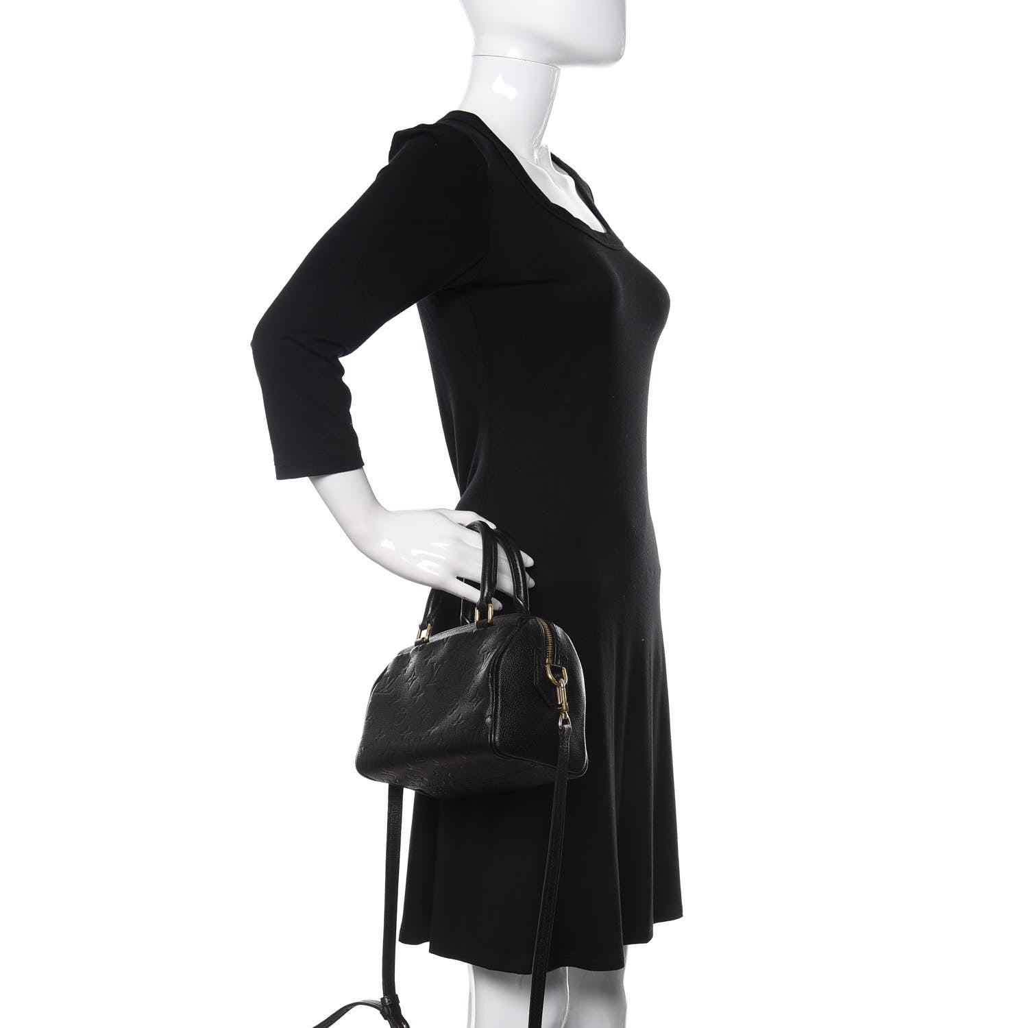Louis Vuitton Empreinte Speedy Bandouliere 20 NM Black 3 of 9
