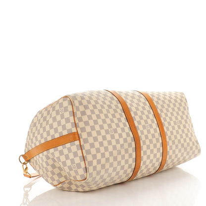 Louis Vuitton Damier Azur Keepall Bandouliere 55 4 of 12