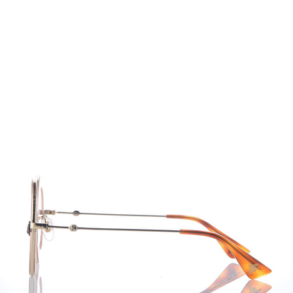 Gucci Metal L'Aveugle Par Amour Round Frame Sunglasses GG0113S Light Pink 3 of 7