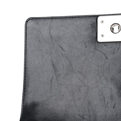 Chanel Lambskin Perforated Medium Boy Flap Black 12 of 13