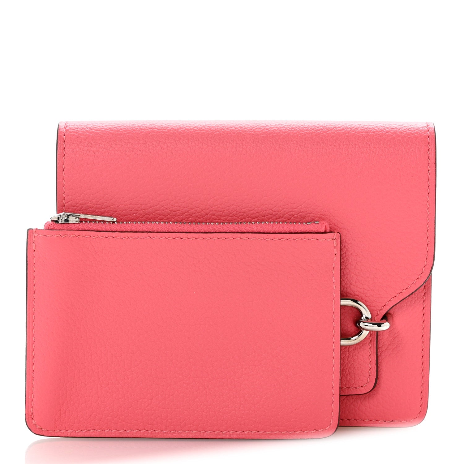 Hermes Chevre Mysore Roulis Slim Wallet Rose Azalee 1925163
