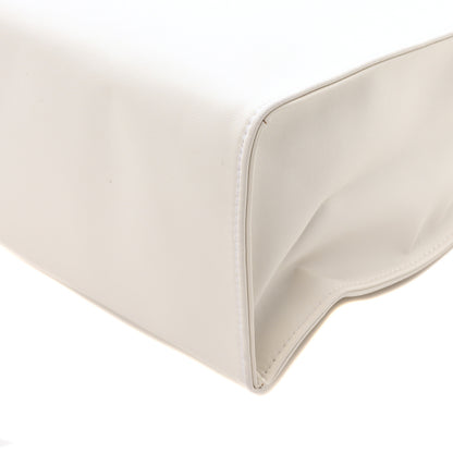 Telfar Vegan Leather Medium Shopping Bag White 10 of 10