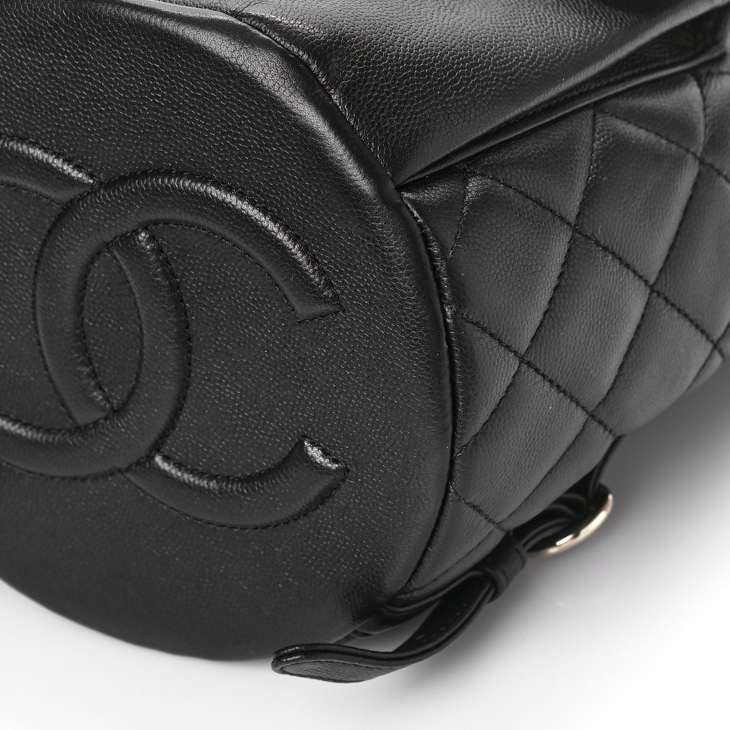 Caviar Quilted Pockets Backpack Black