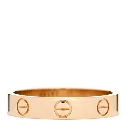 Cartier 18K Yellow Gold 3.5mm LOVE Wedding Band Ring 52 6 3 of 5