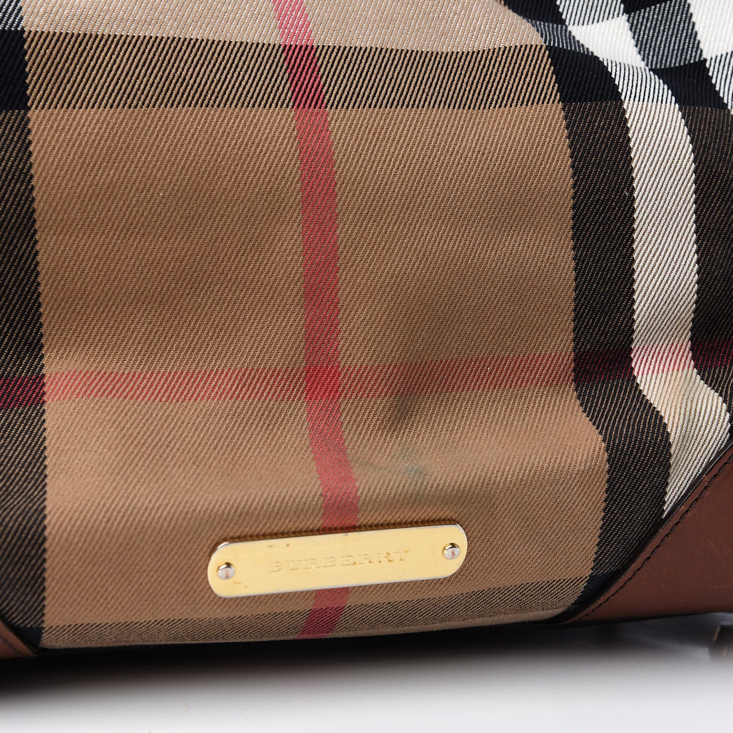 House Check Medium Canterbury Tote Dark Tan