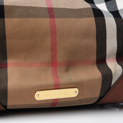 Burberry House Check Medium Canterbury Tote Dark Tan 9 of 10