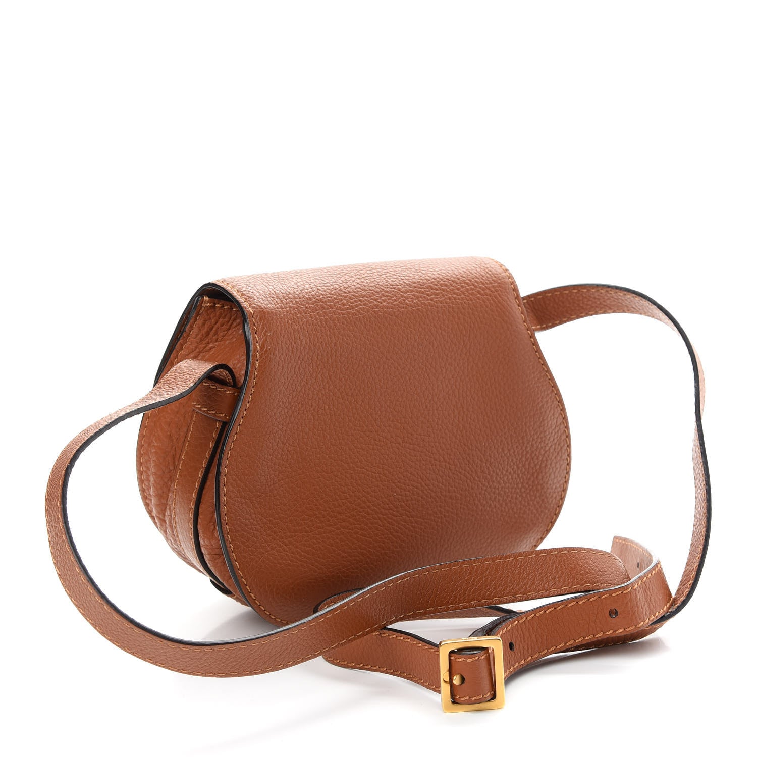 Chloe Calfskin Mini Marcie Round Crossbody Bag Tan 3 of 8