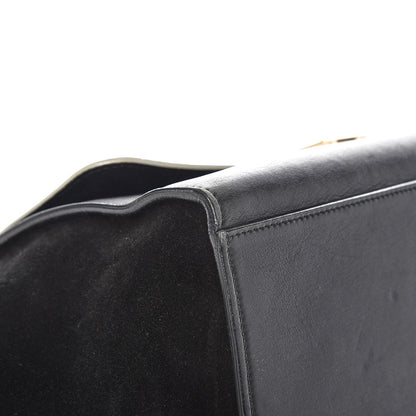 Celine Smooth Calfskin Suede Medium Bicolor Trapeze Black 9 of 12