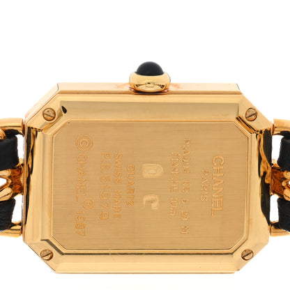 Chanel Stainless Steel Lambskin 20mm Chain Premiere Quartz Watch Gold L 4 of 4