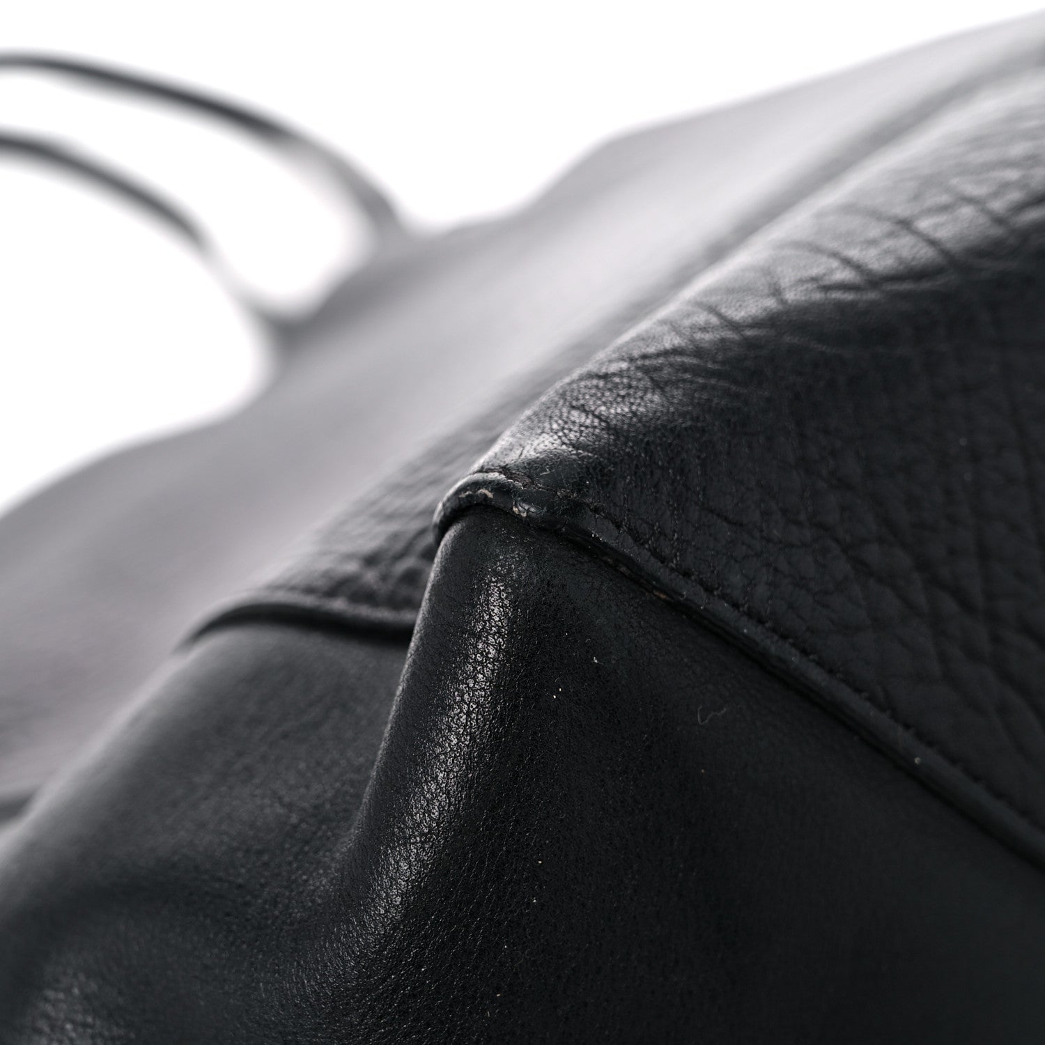 Celine Elephant Calfskin Medium Horizontal Cabas Phantom Black 9 of 19