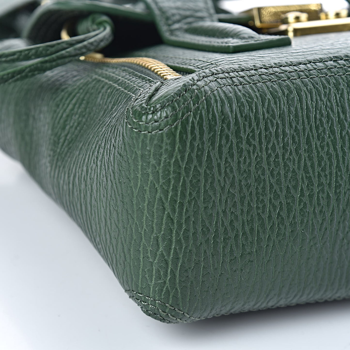 3.1 Textured Calfskin Mini Pashli Satchel Jade