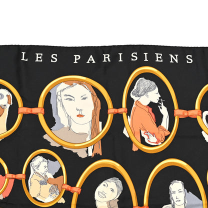 Hermes Silk Les Parisiens Scarf 90 4 of 4