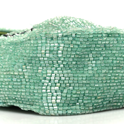 Fendi Beaded Crystal Baguette Green Black 8 of 12