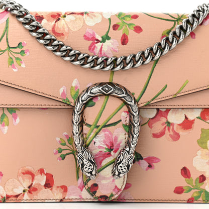 Gucci Calfskin Blooms Print Small Dionysus Shoulder Bag Pink Apricot Multicolor 8 of 10