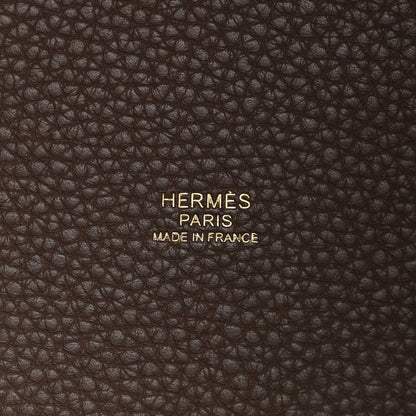 Hermes Taurillon Clemence Picotin Lock 22 MM Etoupe 6 of 10