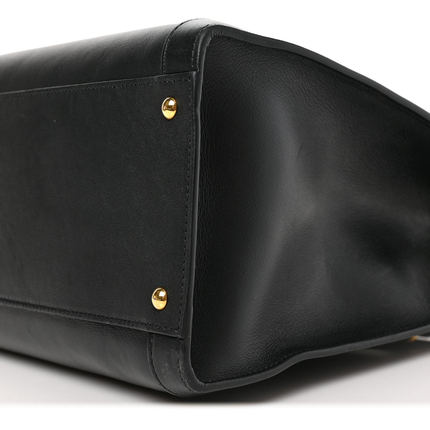 Wonka Grain Calfskin Medium Diana Tote Bag Black Yellow Fluo