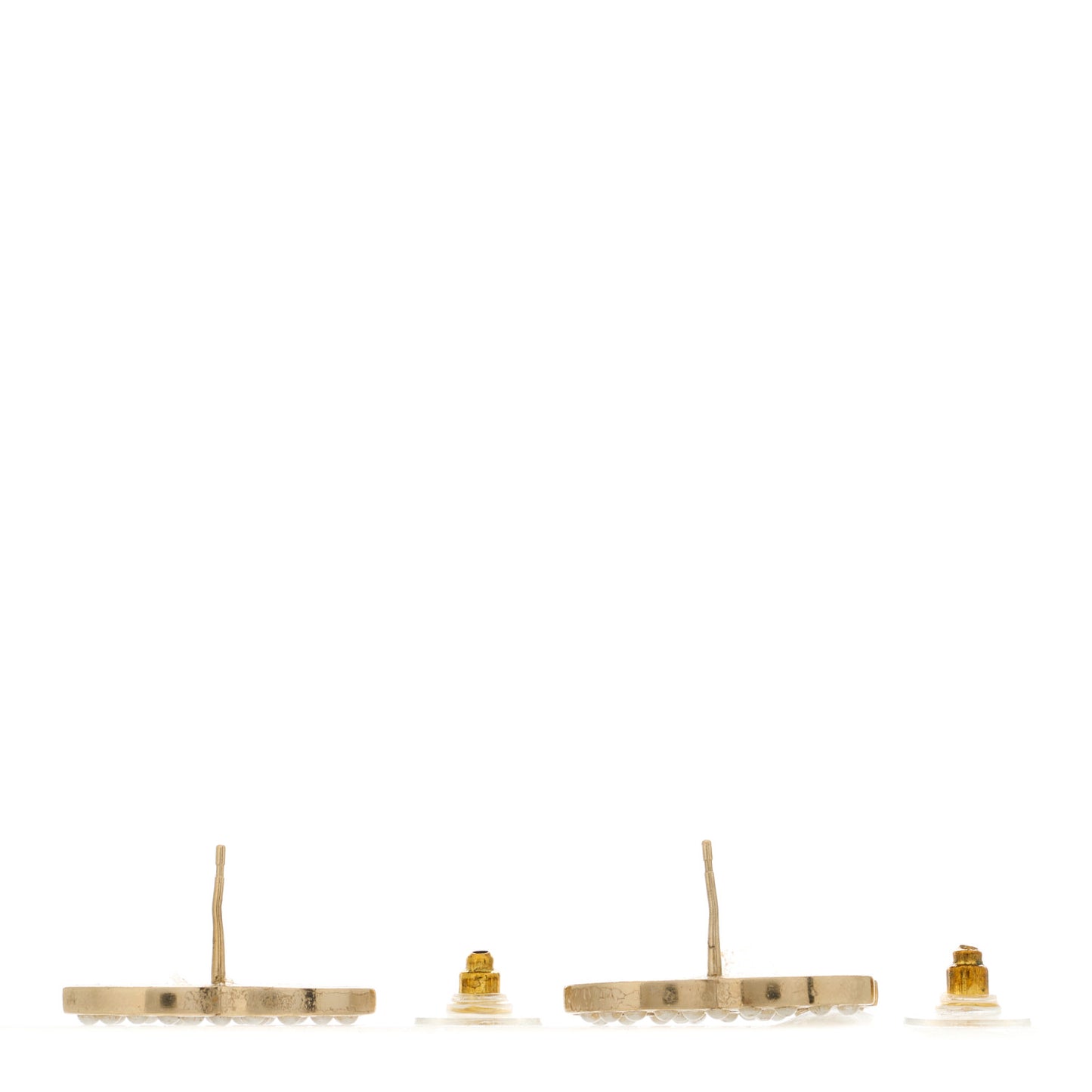 Pearl CC Earrings Gold