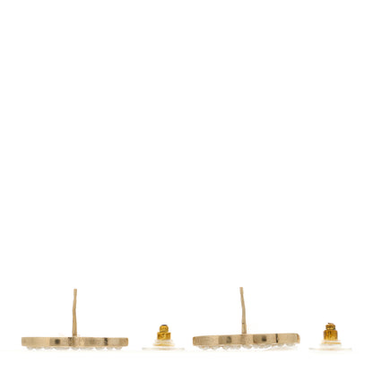 Chanel Pearl CC Earrings Gold 3 of 5