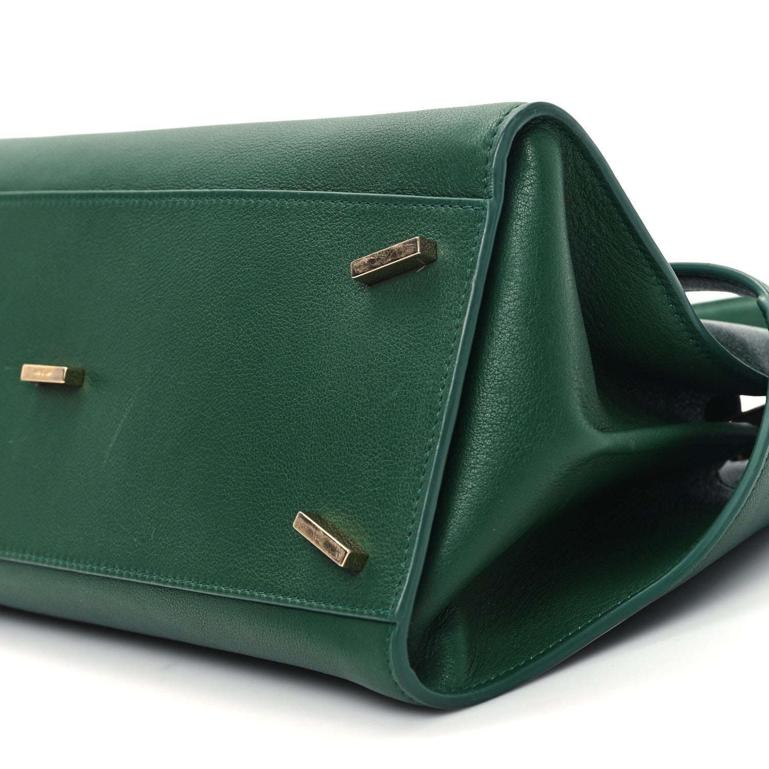 Salvatore Ferragamo Calfskin Medium Hug Soft Shoulder Bag Forest Green 9 of 11