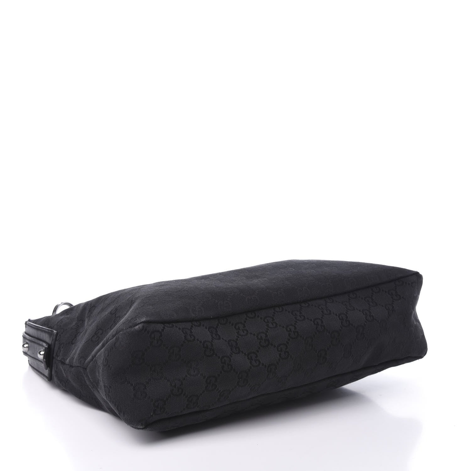 Gucci Monogram Large Horsebit Chain Hobo Black 4 of 10