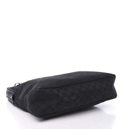 Gucci Monogram Large Horsebit Chain Hobo Black 4 of 10
