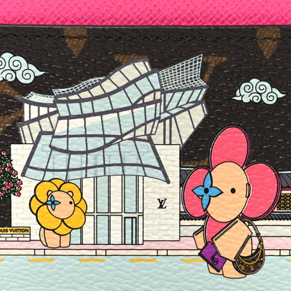Louis Vuitton Monogram 2022 Christmas Animation Seoul Cardholder Fuchsia 7 of 7