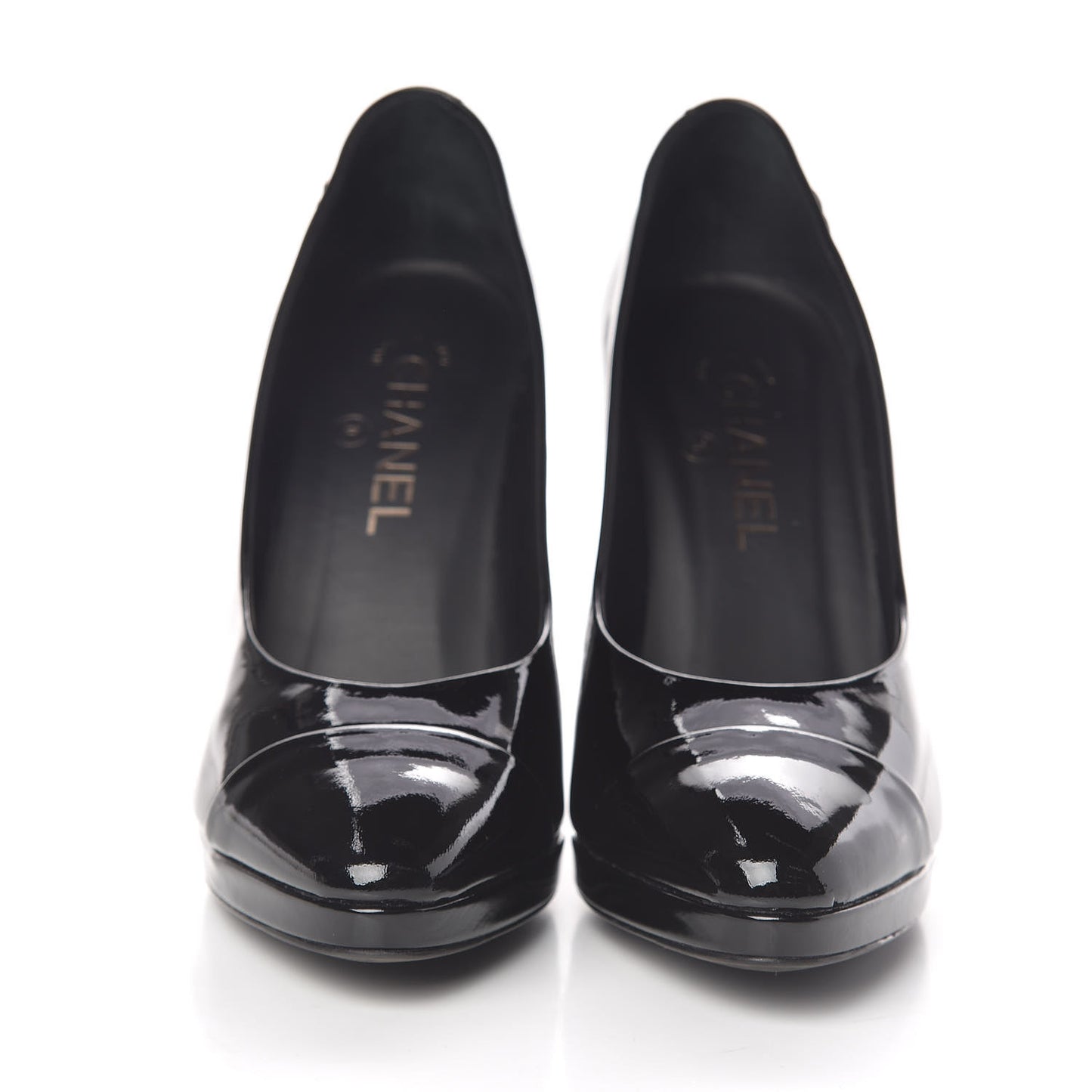 Patent Cap Toe CC Pumps 38.5 Black