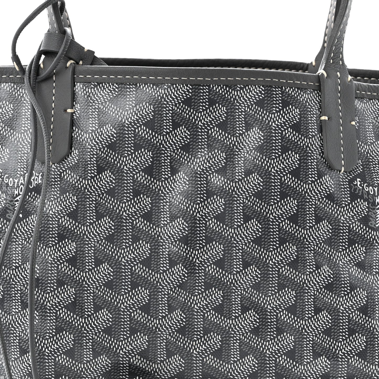 Goyardine Reversible Mini Anjou Grey