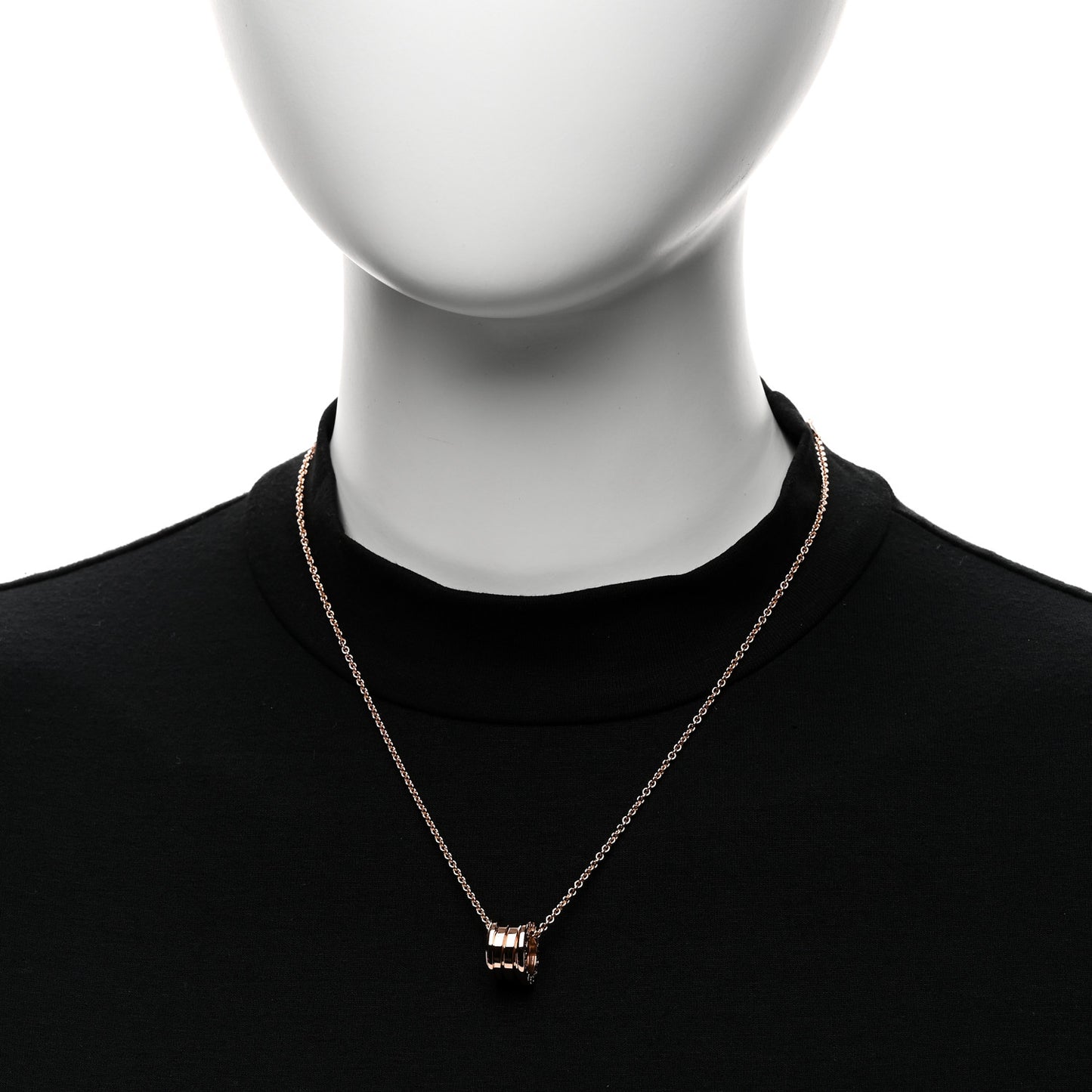 18K Rose Gold B.Zero1 Pendant Necklace