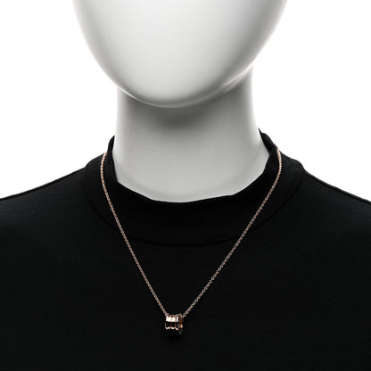Bulgari 18K Rose Gold B.Zero1 Pendant Necklace 2 of 8