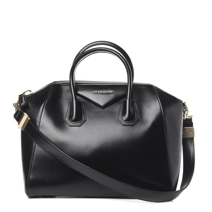 Givenchy Shiny Lord Calfskin Medium Antigona Black 1 of 10