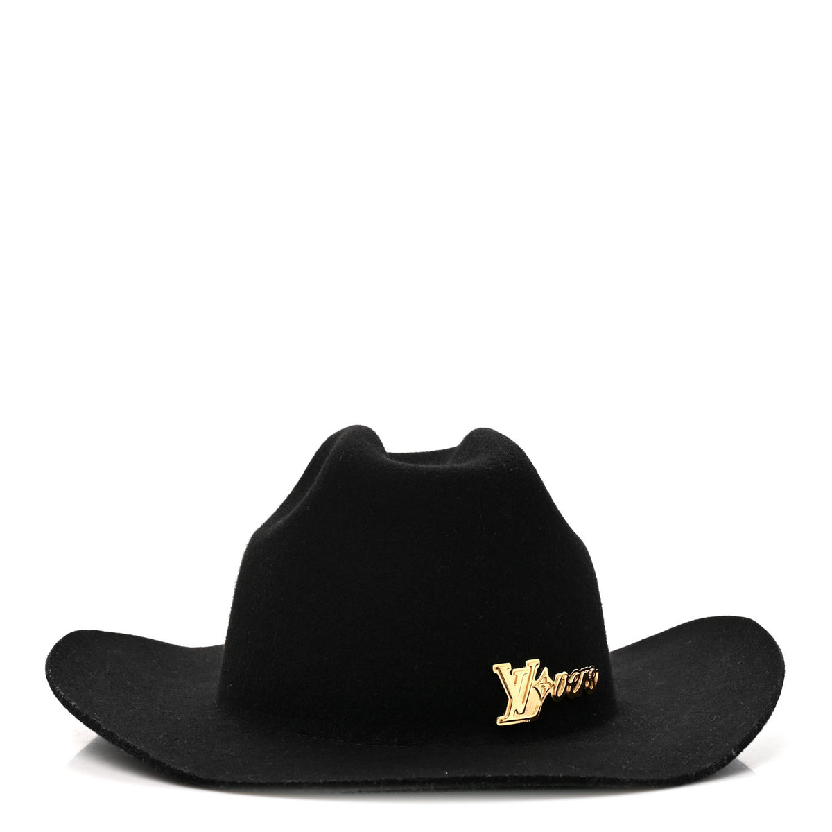 Felt LV Lovers Hat M Black