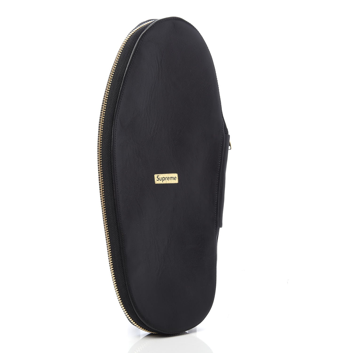 Louis Vuitton X SUPREME Lambskin Mens Hugh Slippers 8 Black 9 of 12