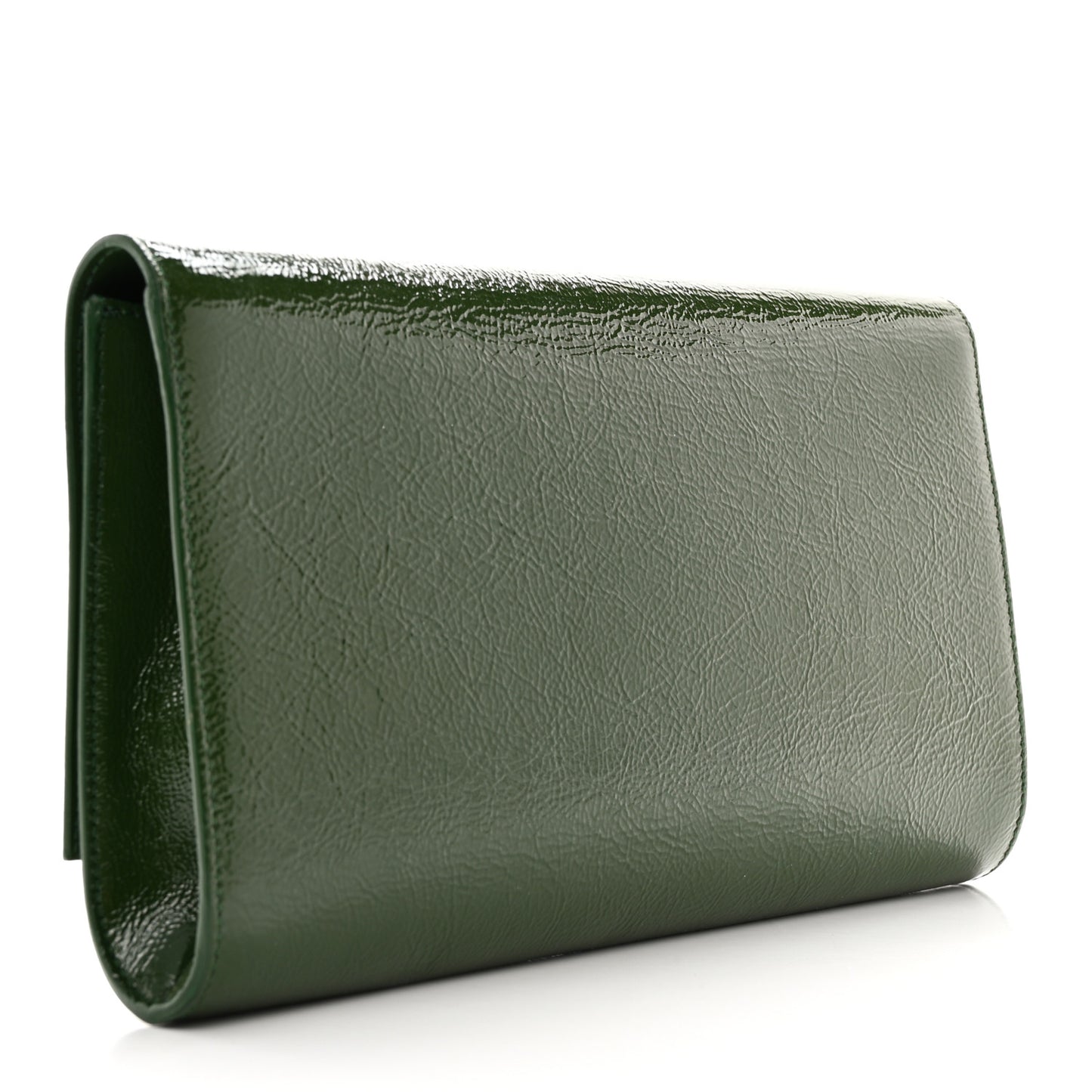 Textured Patent Monogram Large Belle De Jour Green