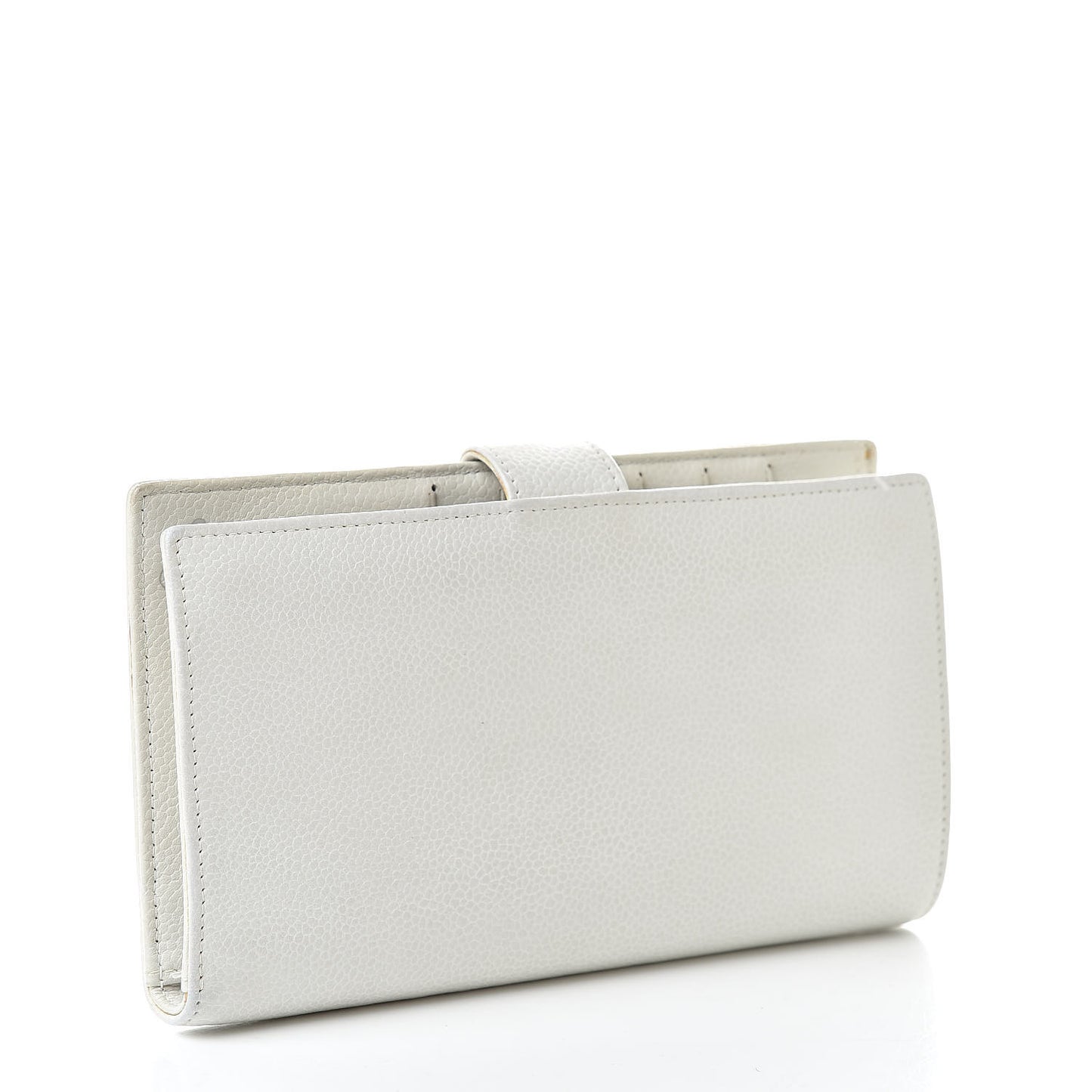 Caviar Timeless CC French Wallet White