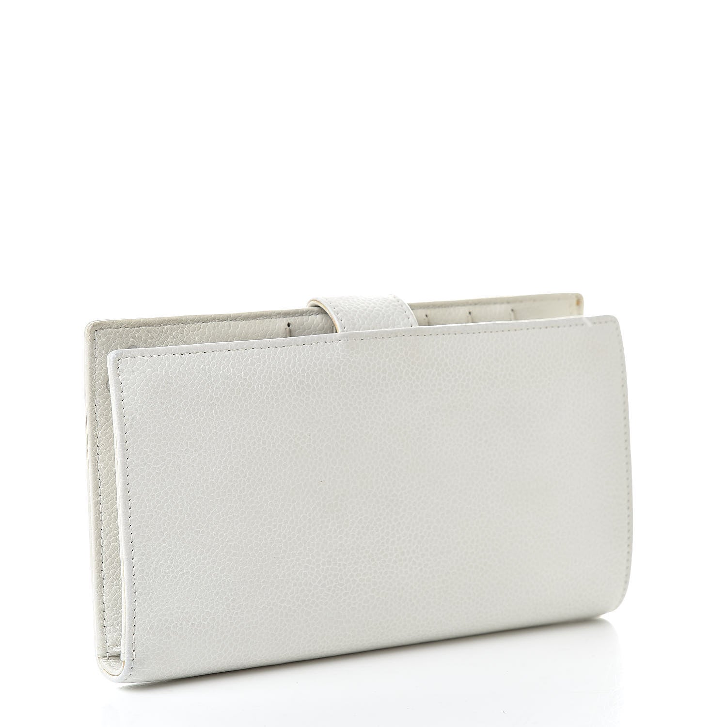 Chanel Caviar Timeless CC French Wallet White 3 of 14