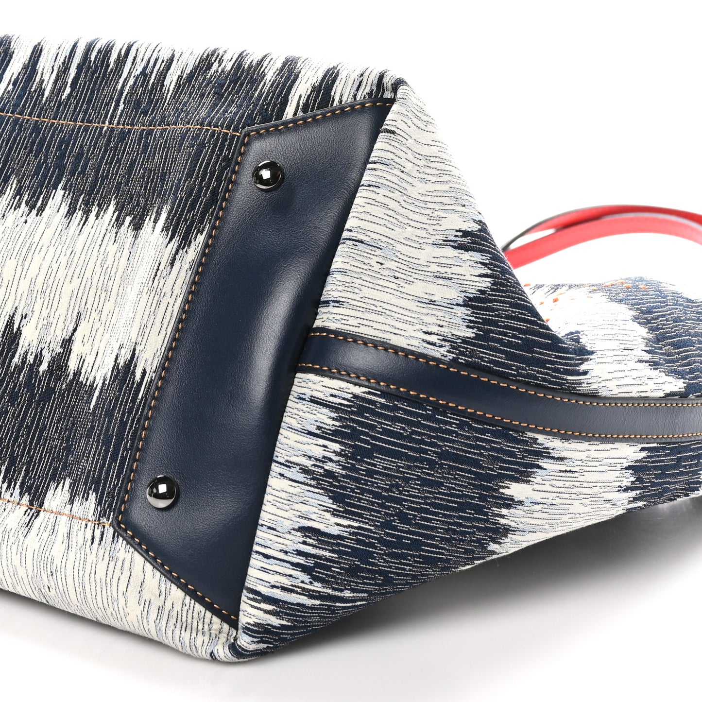 Denim Frangibus Printed Tote Dark Blue Multicolor