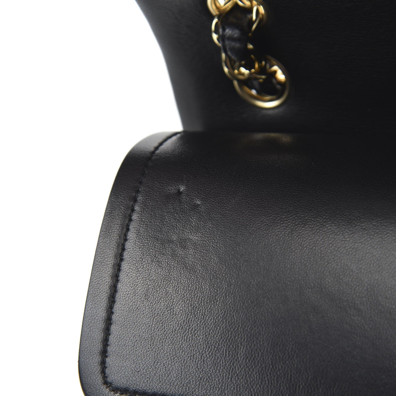 Chanel Lambskin Quilted Jumbo Double Flap Black 11 of 13