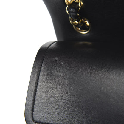 Chanel Lambskin Quilted Jumbo Double Flap Black 11 of 13