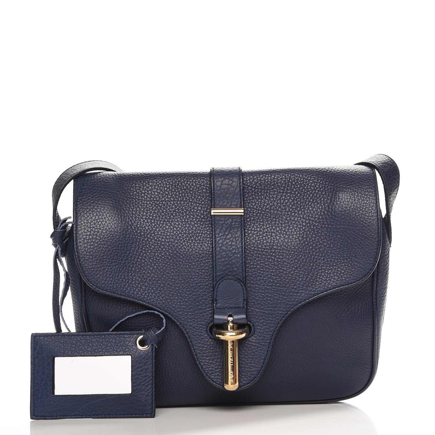 Balenciaga Grained Calfskin S Tube Bleu Nautique 1 of 7