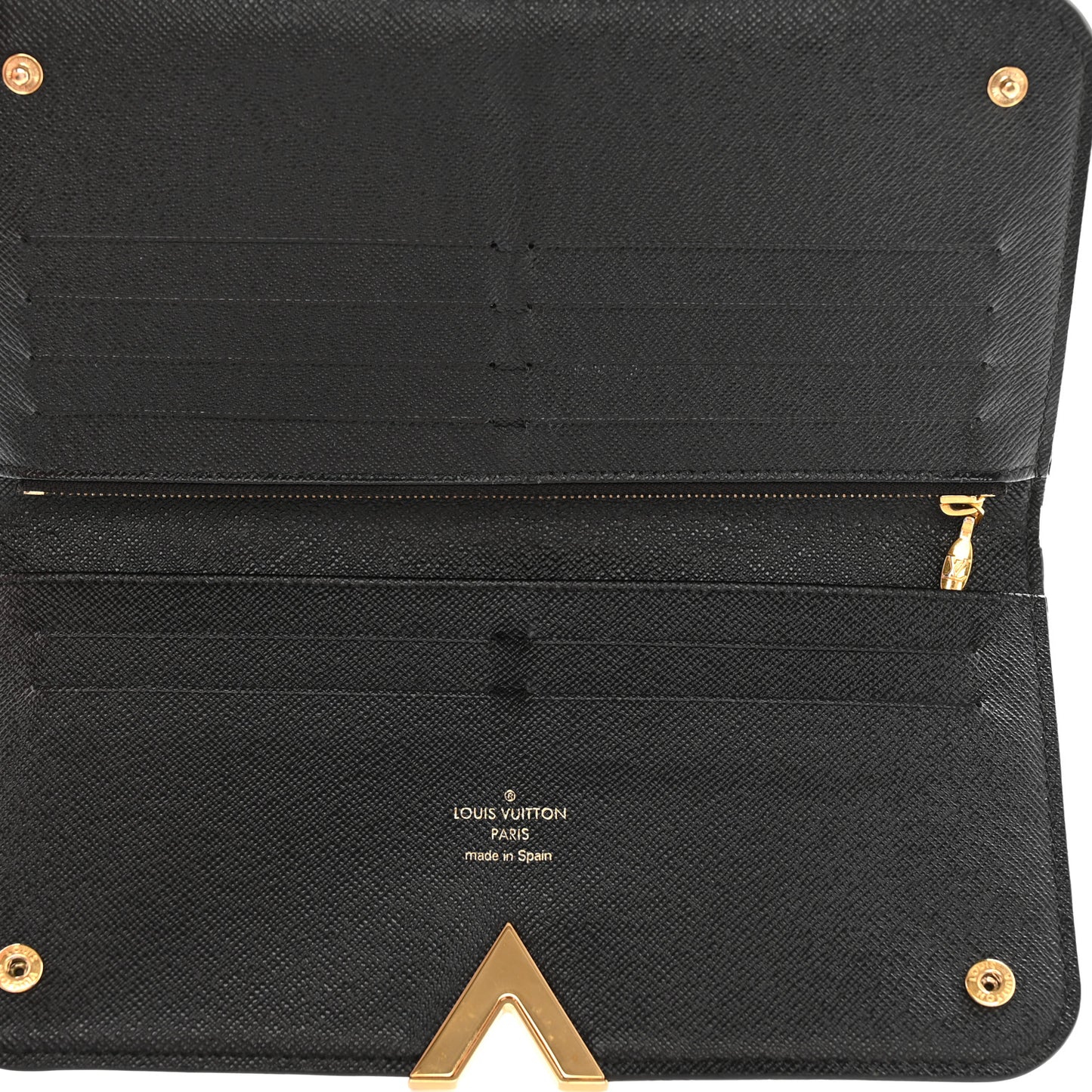 Monogram Calfskin Kimono Wallet Black