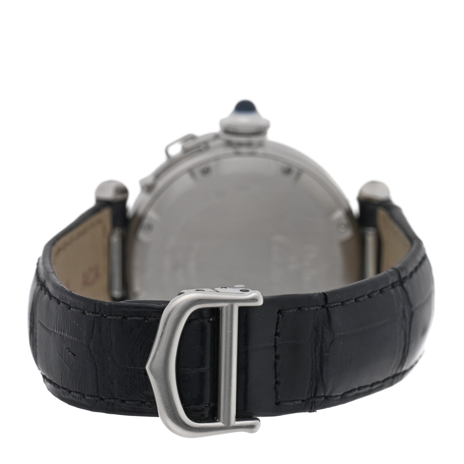 Cartier Stainless Steel Alligator Mother of Pearl 35mm Pasha C Automatic Watch 3 of 4