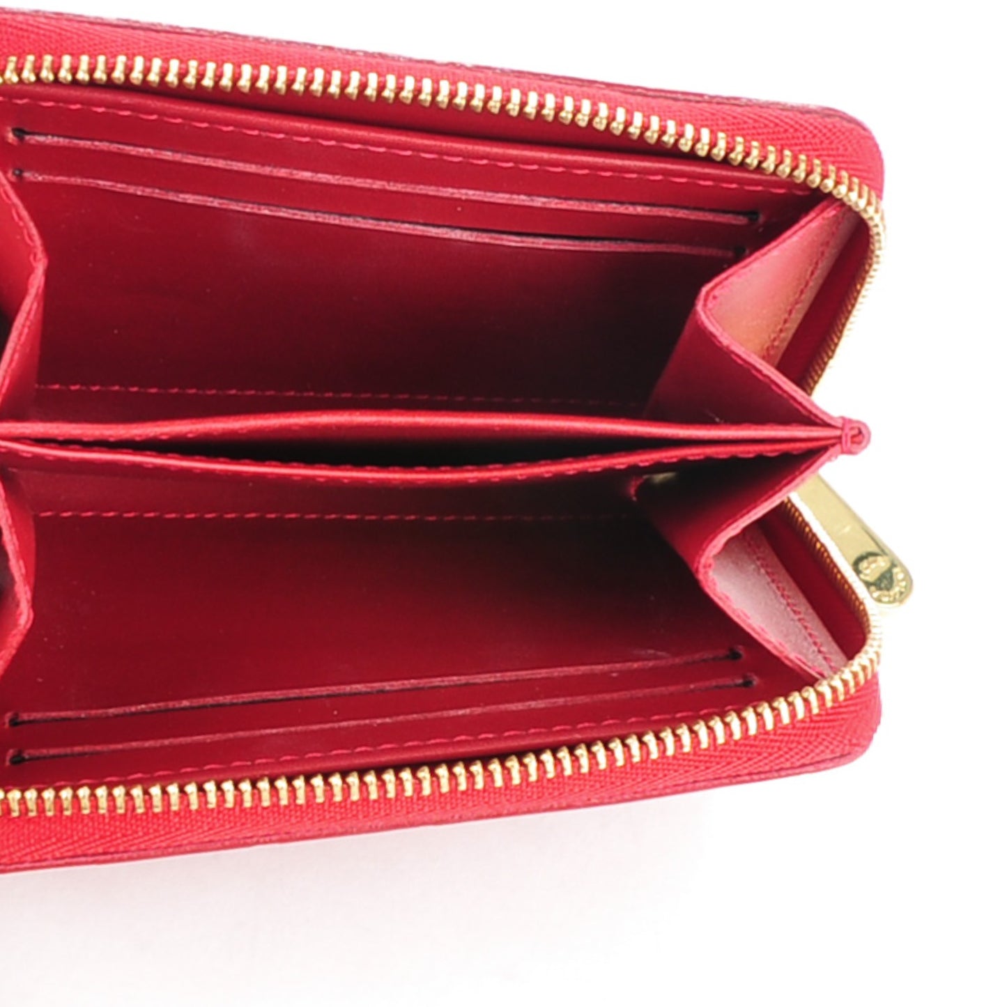 Vernis Rayures Zippy Coin Purse Pomme D'Amour