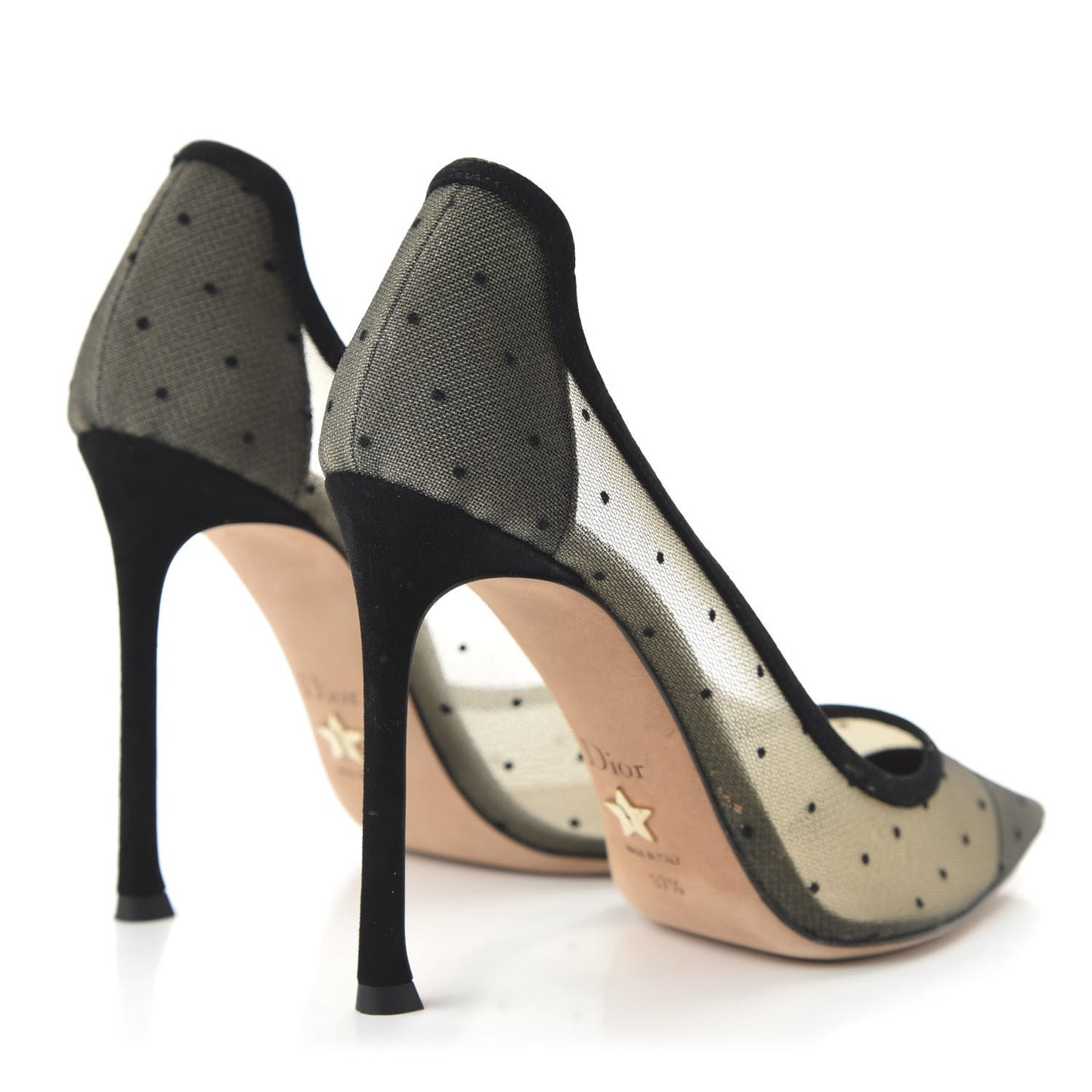 Mesh Plumetis Tulle D-Moi Pumps 37.5 Black