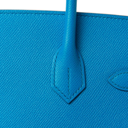 Hermes Epsom Birkin 30 Bleu Frida 8 of 34