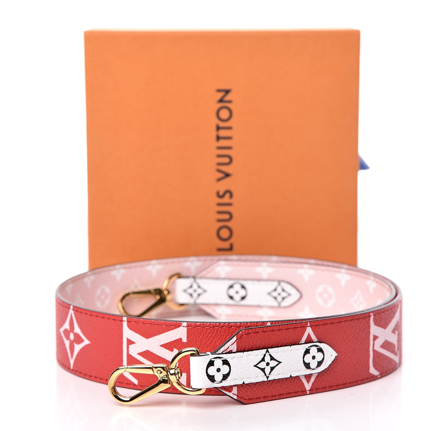 Louis Vuitton Monogram Giant Bandouliere Shoulder Strap Rouge 3 of 3