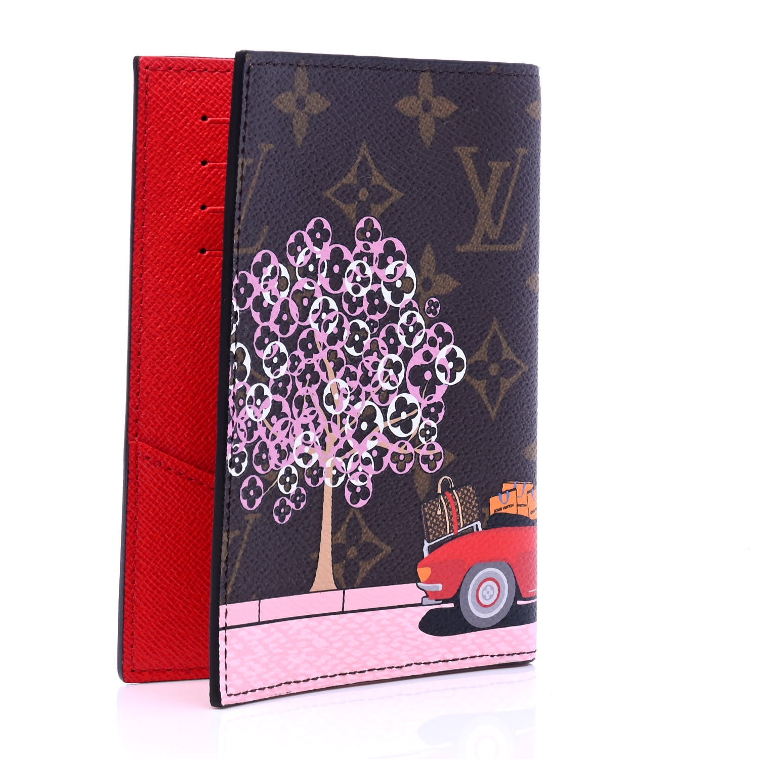Louis Vuitton Monogram 2019 Christmas Animation Passport Cover Rouge 2 of 10