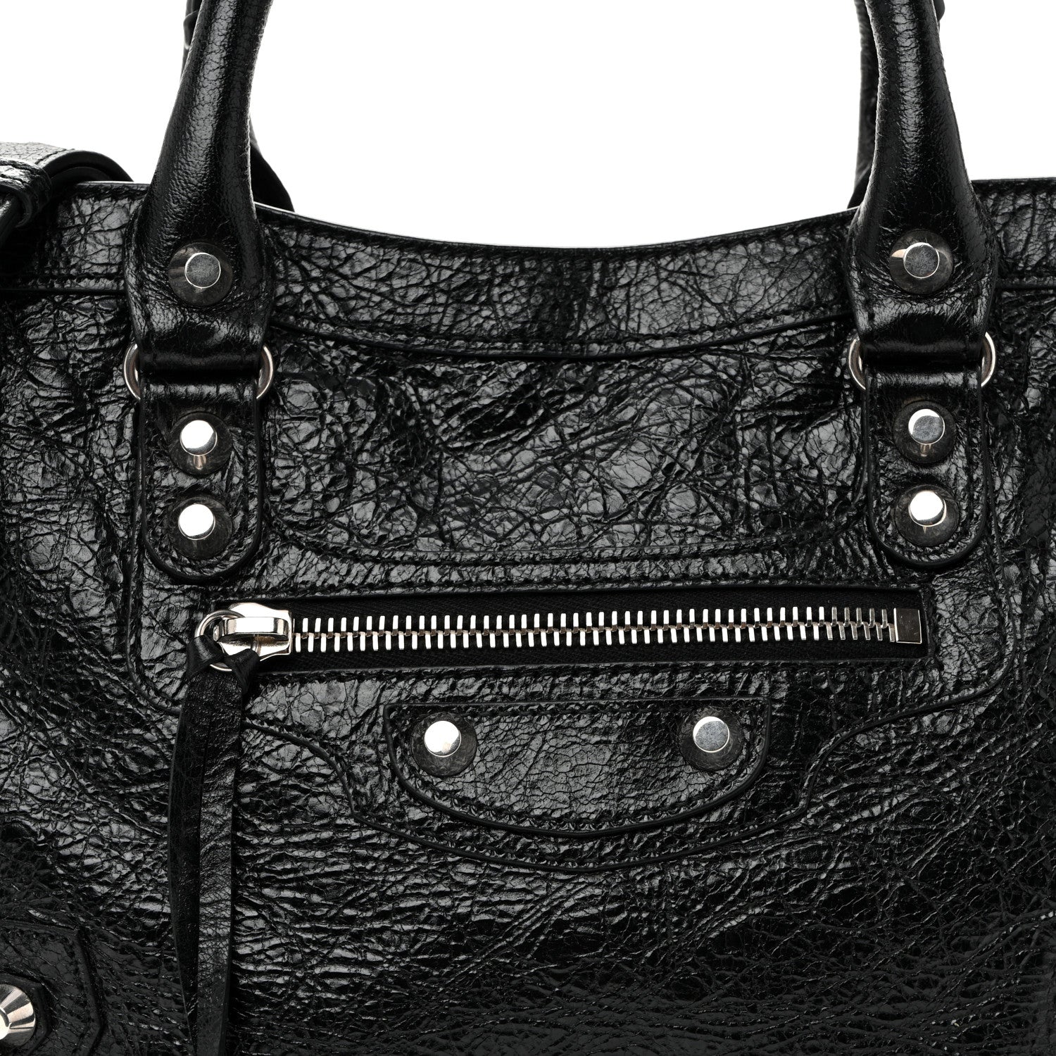 Balenciaga Agneau Arena Silver Hardware Small Le City Black 8 of 10