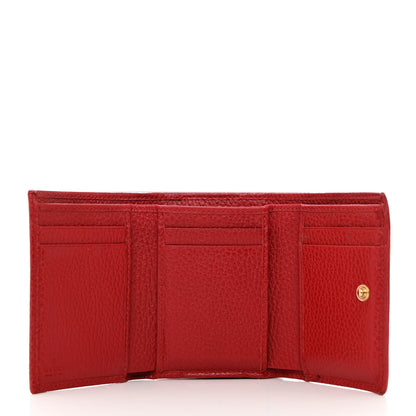 Gucci Dollar Calfskin GG Marmont Wallet Hibiscus Red 5 of 13